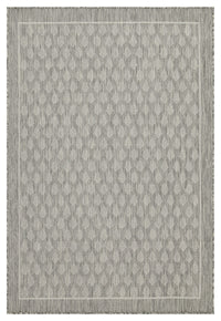 Sunshine Gc Har2009 Silver 7 Ft. 10 In. X 10 Ft. 3 In. Indoor Outdoor Area Rug Silver Polyester Polypropylene