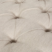 Chaise Lounge Beige Fabric 1 Seat