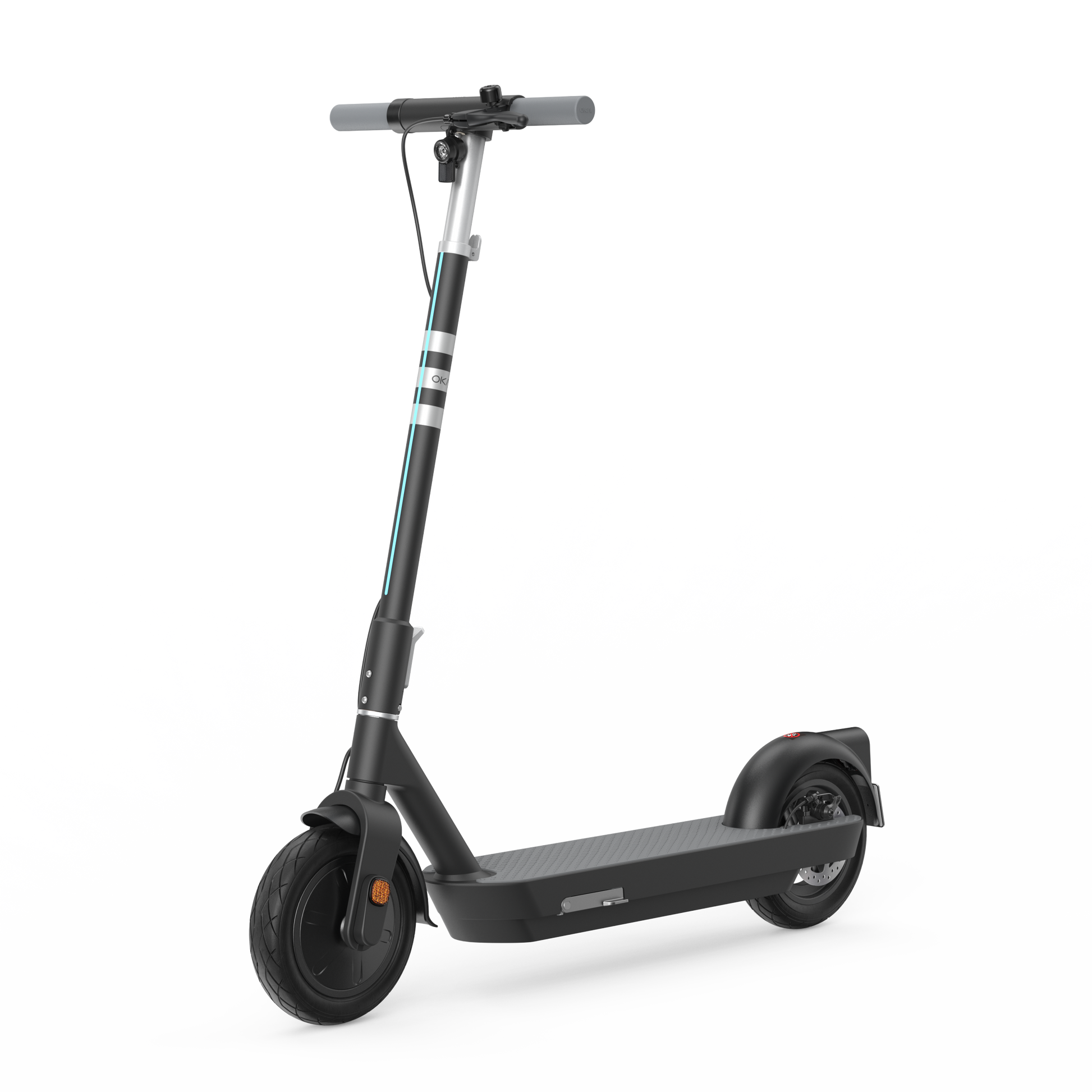 Foldable Electric Scooter W 50 Miles Max Operating Range & 20 Mph Max Speed Blac Black Aluminum