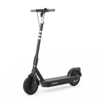 Foldable Electric Scooter W 50 Miles Max Operating Range & 20 Mph Max Speed Blac Black Aluminum