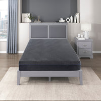 11Inch Full Mattress Green Tea Gel Infused Memory Foam Mattress, Gray, Mattress In A Box Dark Gray Bedroom Foam Full