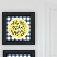 "You'Re My Main Squeeze" Framed Wall Art For Living Room, Wall Art Print For Home Decor, Bedroom Wall Art By Imperfect Dust Multicolor Wood Paper