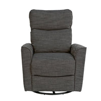 Soho Swivel Glider In Dark Grey Dark Grey Fabric