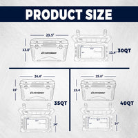 35Qt White Warming Box White Polyethylene