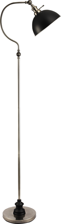 56''H Satin Nickle Good Neck Floor Lamp Nickel Led Metal