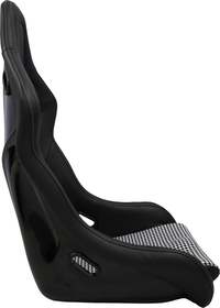 Racing Seat Black White Fiberglass