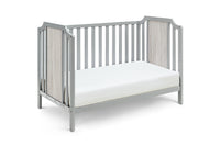 Brees Island 3 In 1 Convertible Crib Gray Graystone Grey Wood