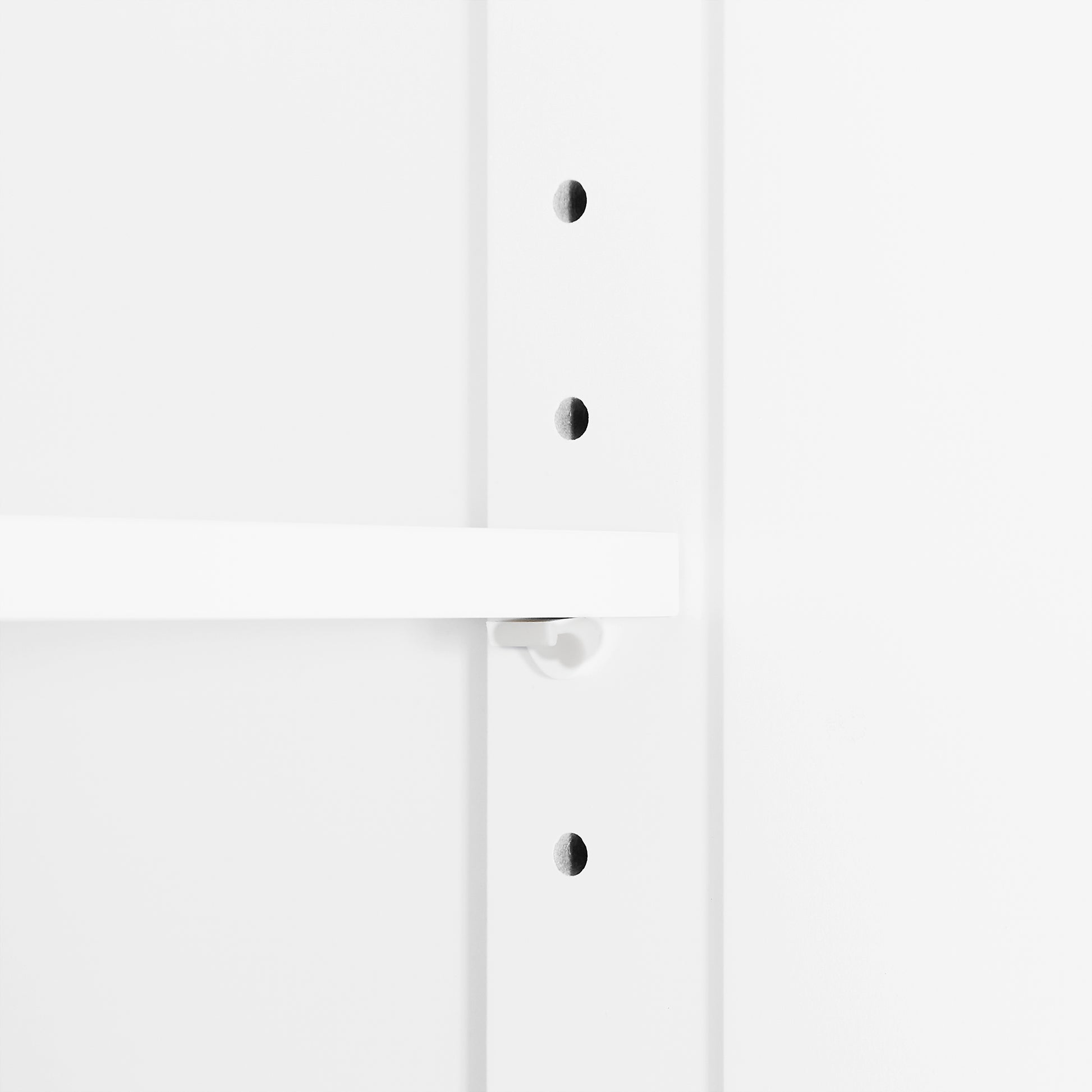 Tall Bathroom Cabinet With Four Doors, Large Storage Space Open Shelve, Upper Storage Cabinet, White White Mdf