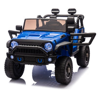 24V Two Seater Kids Ride On Truck Car W Parents Control,200W*2,Seat Width 20.28In,Four Wheel Suspension,Led Lights,Music,Mp3,Bluetooth,Two Independent Seat Belts,Suitable For Off Road For Kids Aged