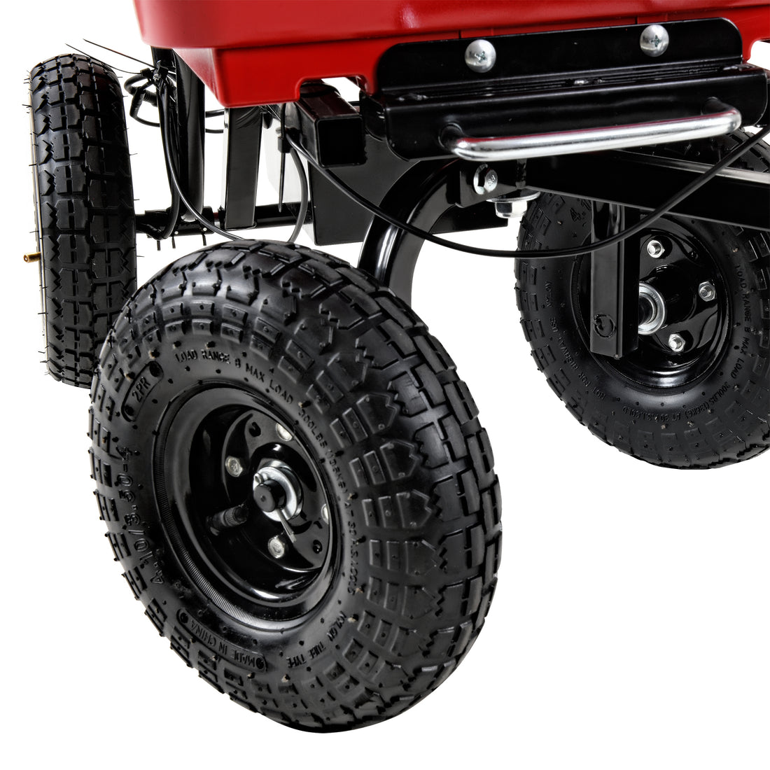 Hassle Free Assemble: This Utility Cart'S Durable Steel Frame Is Easy To Assemble While The Sturdy Poly Tub Is Easy To Clean And Rust Resistant Black Red Abs Steel Q235