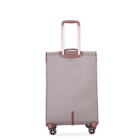 4 Piece Set 16 20 24 28 ,Softshell Suitcase Spinner Wheels Terylene Luggage Sets Carry On Suitcase Luggage Lightweight Durable Suitcase Khaki Khaki Polyester