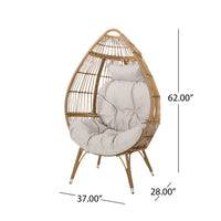 Serina Teardrop Chair Natural Iron