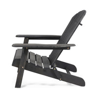 Malibu Adirondack Chair Dark Grey Acacia Wood