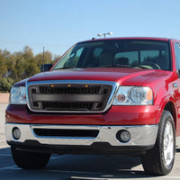 Grille For 2004 2008 Ford F150 With Led Lights Black Abs