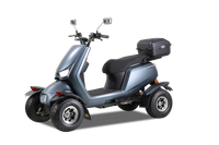 Electric Mobility Recreational Travel Scooter For Adults,Mobility Scooters For Seniors, 4 Wheel Powered Mobility Scooters Matte Black Abs Pc