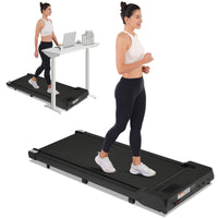 Release 8.10 Walking Pad Under Desk Treadmill For Home Office 2.5Hp Walking Treadmill 0.6 4Mph 300Lbs Capacity Treadmill For Walking Running Remote Control Batterys Black Metal