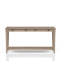 Sofa Table In Sand Finish Sand Solid Wood Mdf