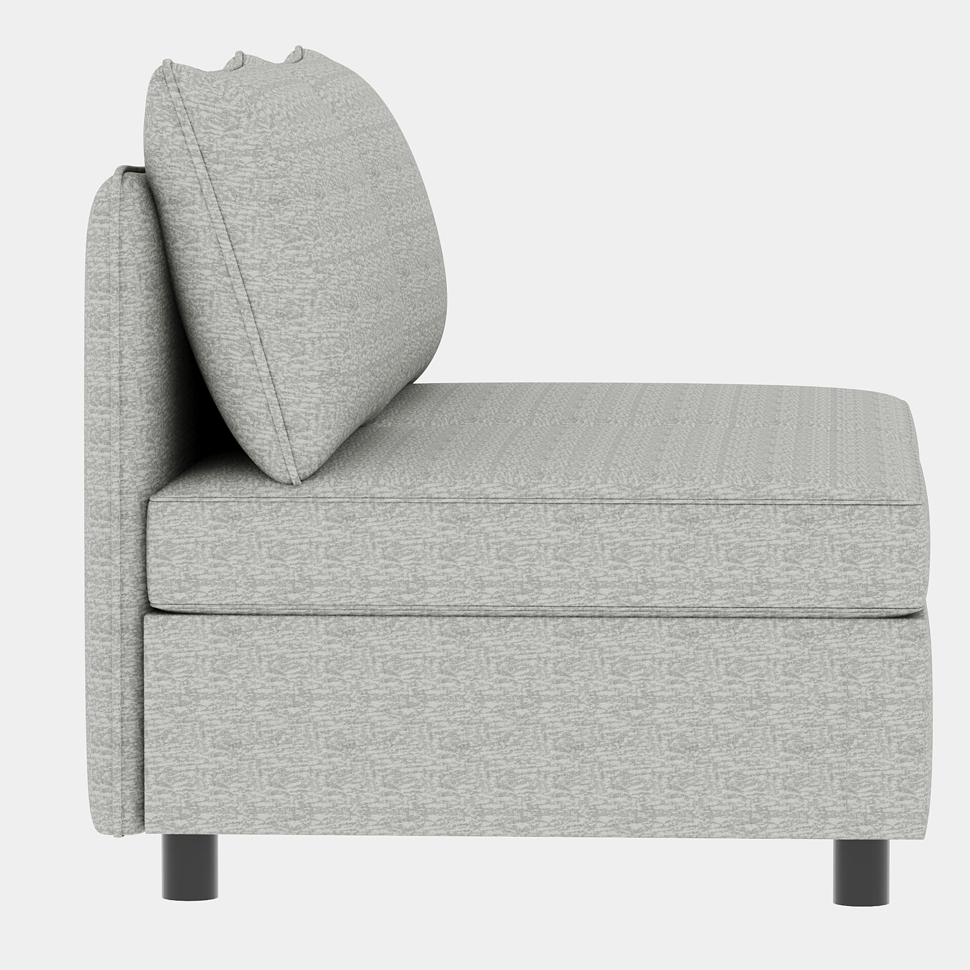 Love Seat Couches, 2 Seater Loveseat Mid Century Modern Sofa Couch With Storage For Small Spaces, Living Room, Dorm, Bedroom Grey Fabric