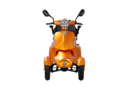 Fastest Mobility Scooter With Four Wheels For Adults & Seniors Orange Abs Pc