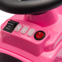 12V Kids Ride On Motor Bumper Car,Integrating System,Rotate 360 Degrees In Place,Collision Triggers Sound Effects And Lights,Four Wheel Waterfall Light,Cute Appearance Design For Kids Aged 3 5. Pink