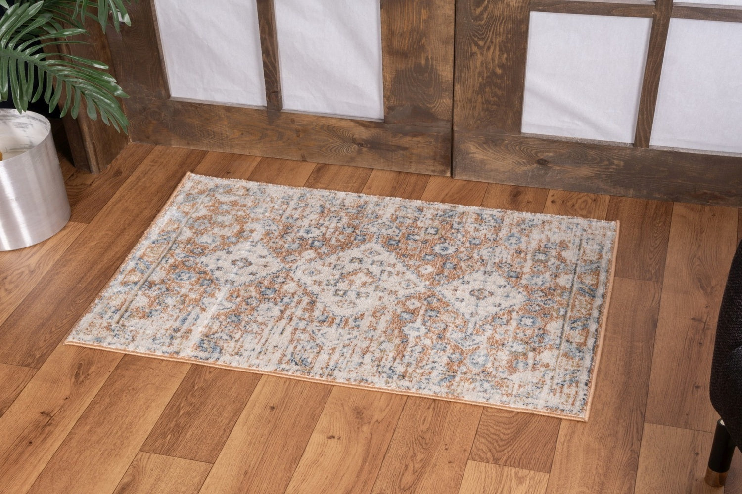 Noble Gc Gen7004 Rust 7 Ft. 10 In. X 10 Ft. 3 In. Area Rug Rust Polyester