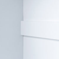 Open Wooden Wardrobe Storage For Bedroom, White White Particle Board