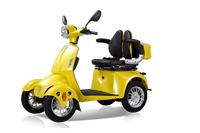 Fastest Mobility Scooter With Four Wheels For Adults & Seniors Yellow Abs Pc