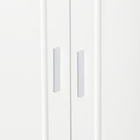 4 Door Sideboard Storage Cabinet With Door Shelf For Living Room And Dining Room, Two Large Cabinets With Adjustable Shelf, White White Rubberwood Solid Wood Mdf