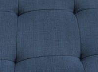 Browning Blue Loveseat Blue Foam Engineered Wood