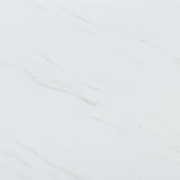 Table And Chair Set.67"X36" White Marble Pattern Mdf Dining Table Set With 8 Black Pu Chairs.Mdf Sticker,White Marble Pattern Sticker,Gold C Tube Chair Legs,Suitable For Kitchen,Dining Room,Etc.