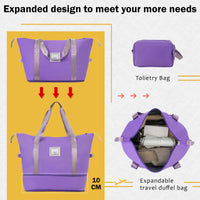 2 Piece Luggage Set With Bags Expanable Spinner Wheels Abs Lightweight Suitcase With Tsa Lock 20Inch 28Inch Purple Abs