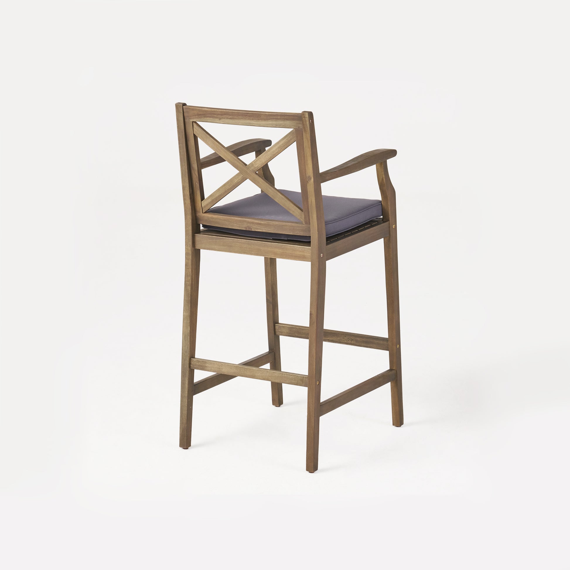 Perla Barstool Grey Acacia Wood