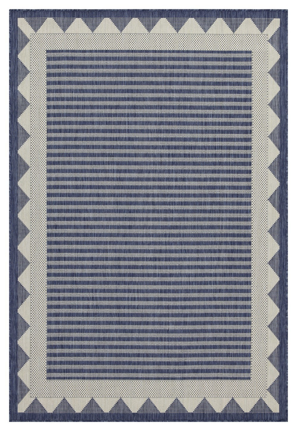 Sunshine Gc Har2013 Blue 5 Ft. 3 In. X 7 Ft. 3 In. Indoor Outdoor Area Rug Blue Polyester Polypropylene