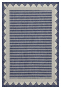 Sunshine Gc Har2013 Blue 5 Ft. 3 In. X 7 Ft. 3 In. Indoor Outdoor Area Rug Blue Polyester Polypropylene