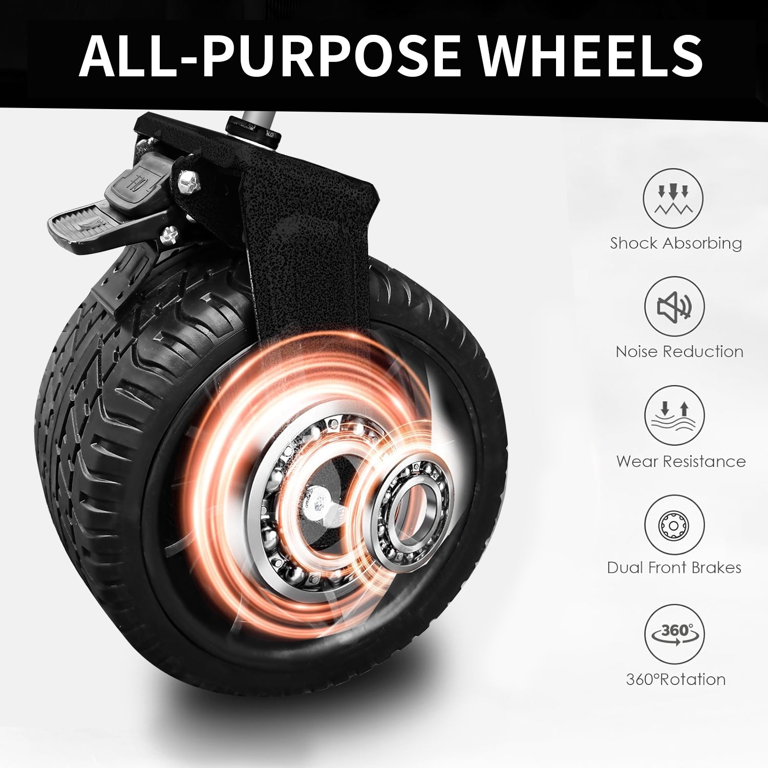 Aluminum Alloy Folding Wagon, Heavy Duty Utility Beach Wagon Cart For Sand With Big Wheels, Adjustable Handle&Drink Holders For Shopping, Camping,Garden And Outdoor Black Garden & Outdoor American Design Fabric Steel