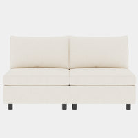 Love Seat Couches, Chaise Longue Mid Century Modern Sofa Couch With Storage For Small Spaces, Living Roombedroom Beige Fabric