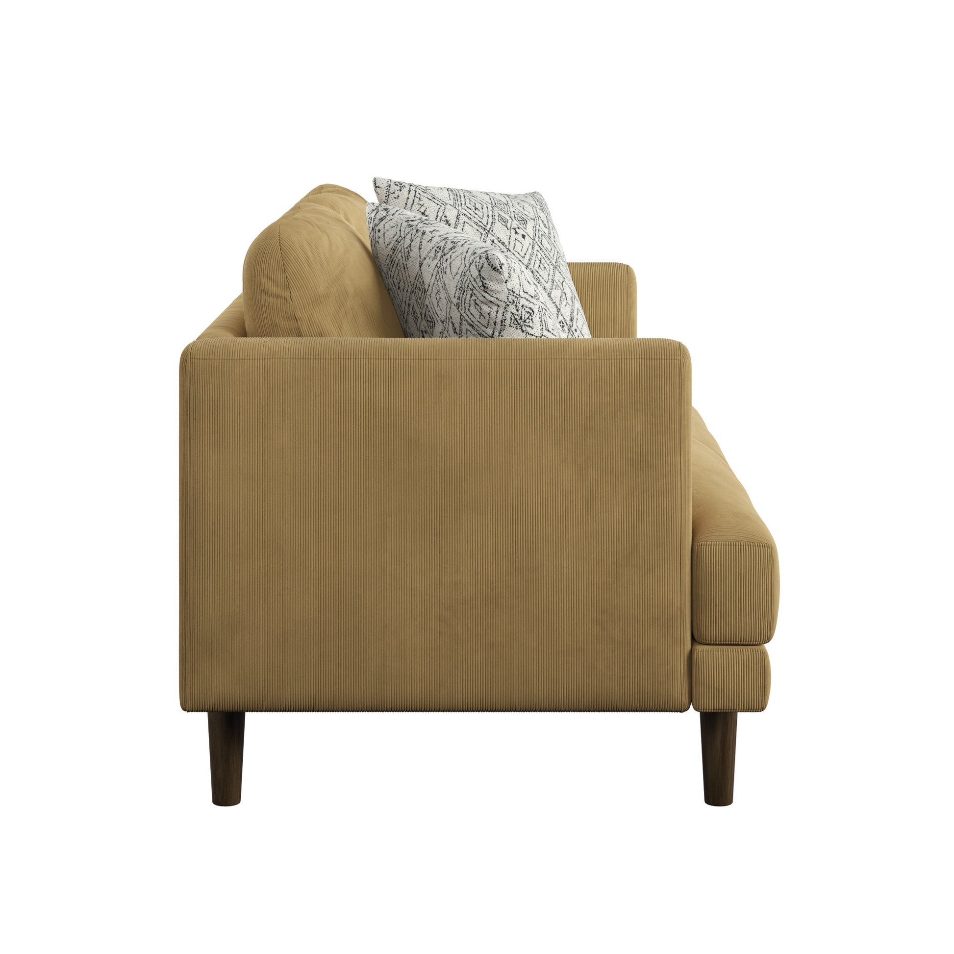 Jurie Yellow Loveseat Yellow Foam Engineered Wood