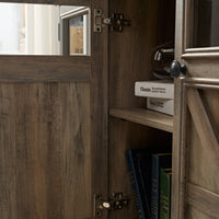 Farmhouse Sideboard Buffet Cabinet With Storage With 3 Doors, Kitchen Storage Cabinet, Coffee Bar Cabinet With Adjustable Shelf For Kitchen, Living Room, L53''*W15.35"*H35", Gray Wash Gray Wash Mdf