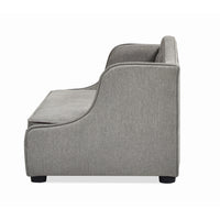 Robin 35" Tufted Wingback Pet Sofa Bed, Medium, Uptown Gray Stain Resistant High Performance Polyester Gray Foam Polyester