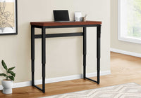 Computer Desk, Home Office, Standing, Adjustable, 48"L, Work, Laptop, Brown Laminate, Black Metal, Contemporary, Modern Cherry Particle Board