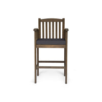 Casa Acacia Barstool Grey Acacia Wood