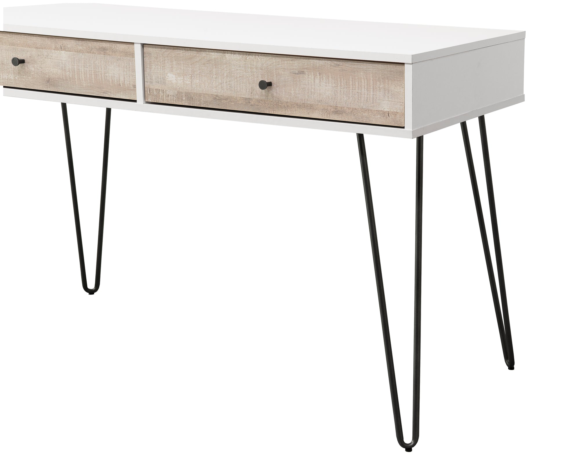 Taupe Oak Desk Taupe Mdf Metal