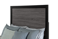 Soluto Grey And Black Full Bed Black Gray Solid Wood Mdf