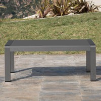 Cape Coral Kd Table Grey Dark Grey Aluminum