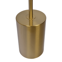 Harmony Brassed Gold Floor Lamp With Rotary Switch Triple Spots Metal Block Base Gold Table&Floor Lamps Brass,Metal