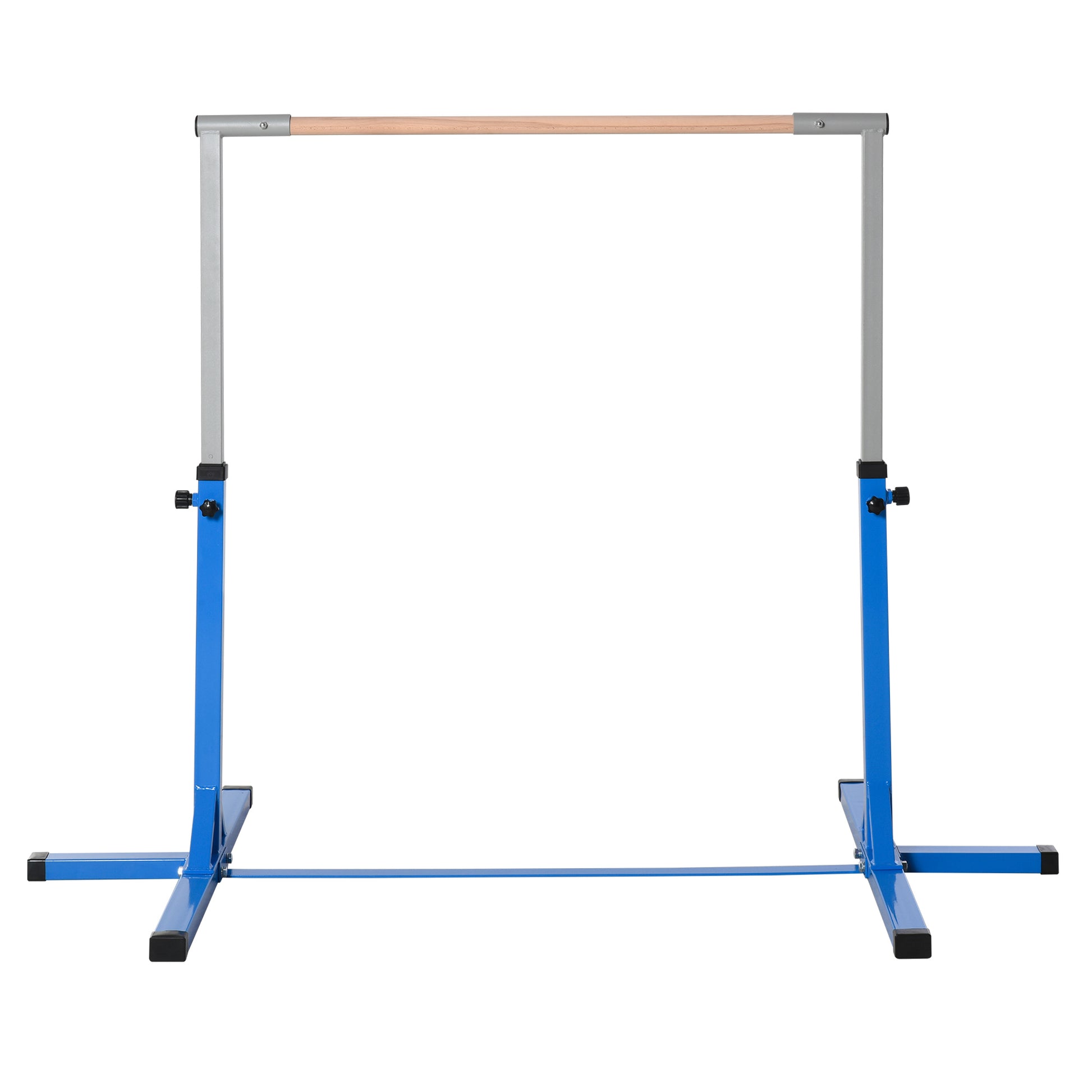 Soozier Gymnastics Bar For Kids, Adjustable Height Gym Bar, Junior Training Kip Bar For Home, Built For Kids 3 Years, Blue Blue Steel