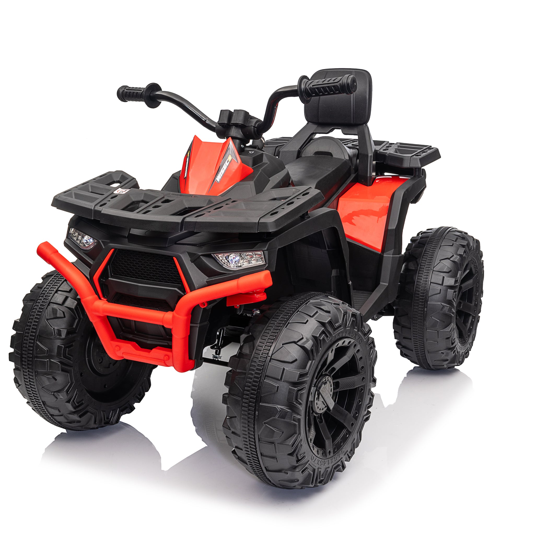 Kids Atv 2 Wheeler, 24 Volt 2Wd Ride On Toys For Big Kids W 2 Seater, 2X200W Motor, 5.6Mph Max Speed,Red Red Abs