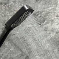 Handheld Shower With Slide Bar And Hose Matte Black Stainless Steel