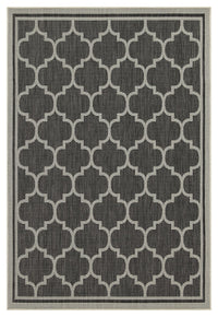 Sunshine Gc Har2005 Anthracite 7 Ft. 10 In. X 10 Ft. 3 In. Indoor Outdoor Area Rug Anthracite Polyester Polypropylene