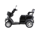 Heavy Duty 4 Wheel Mobility Scooters For Seniors & Adults 500Lbs Capacity Black Abs Pc